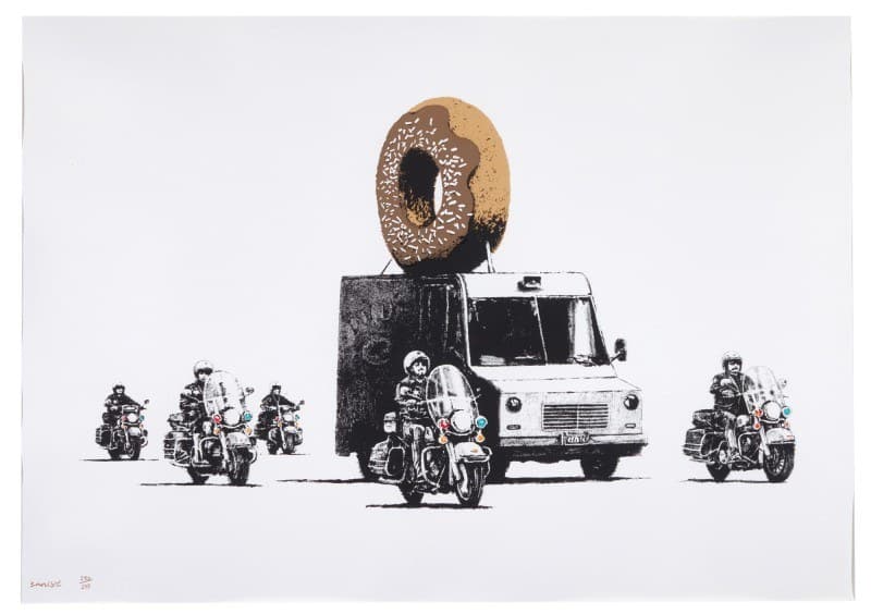 Donuts (Chocolate) by Banksy