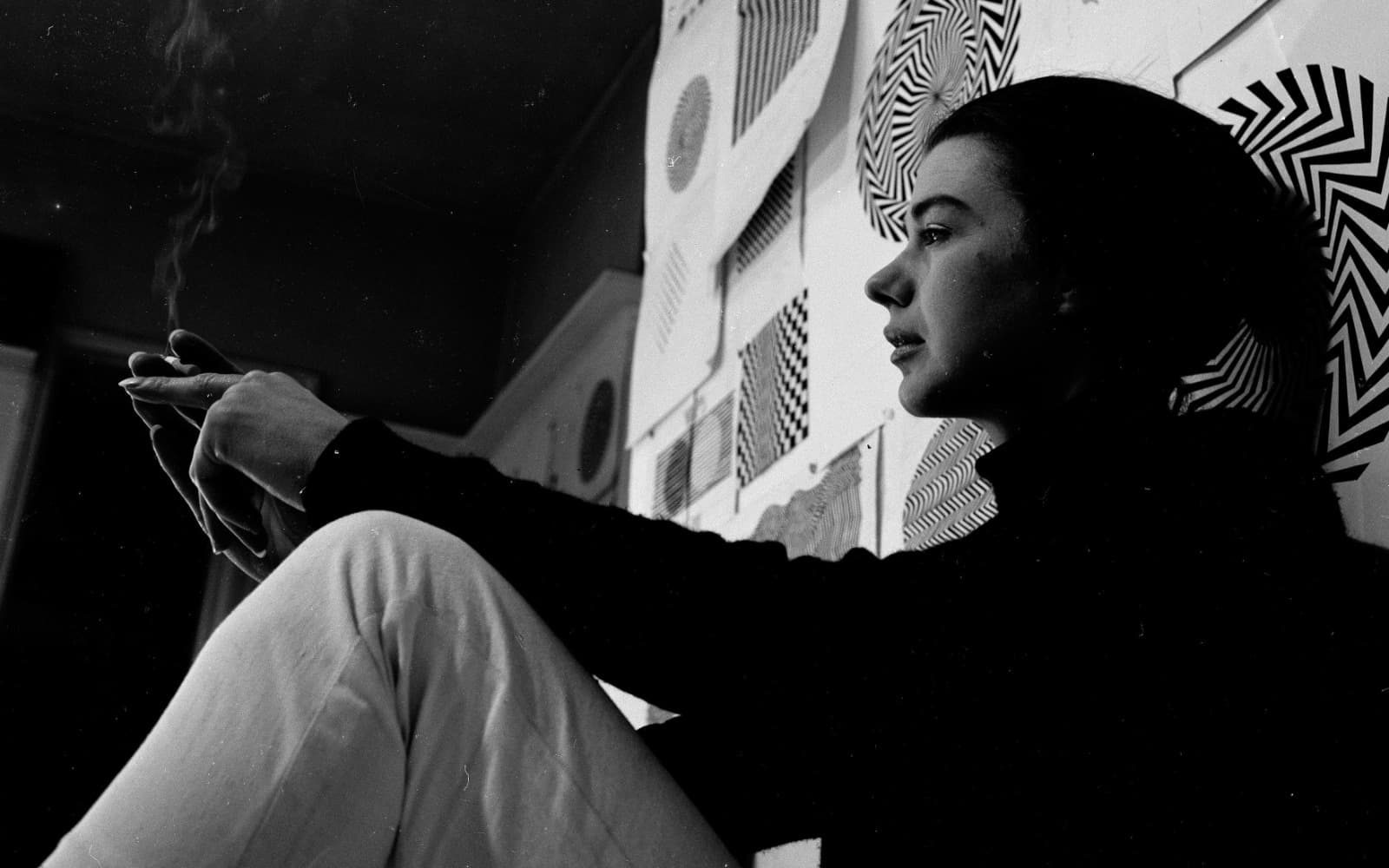 Bridget Riley — portrait